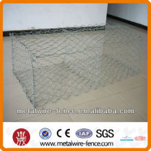 Galvanizado e PVC revestido malha Gabion